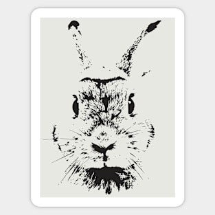 VINTAGE RABBIT FACE CLOSEUP BUNNY LOVER GIFT Sticker